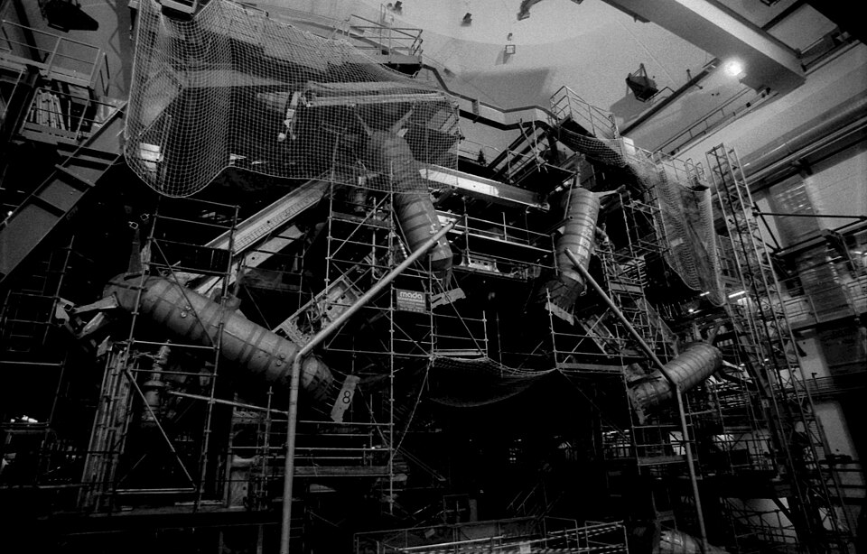 A black and white photograph of our masterpiece, KRKN I.